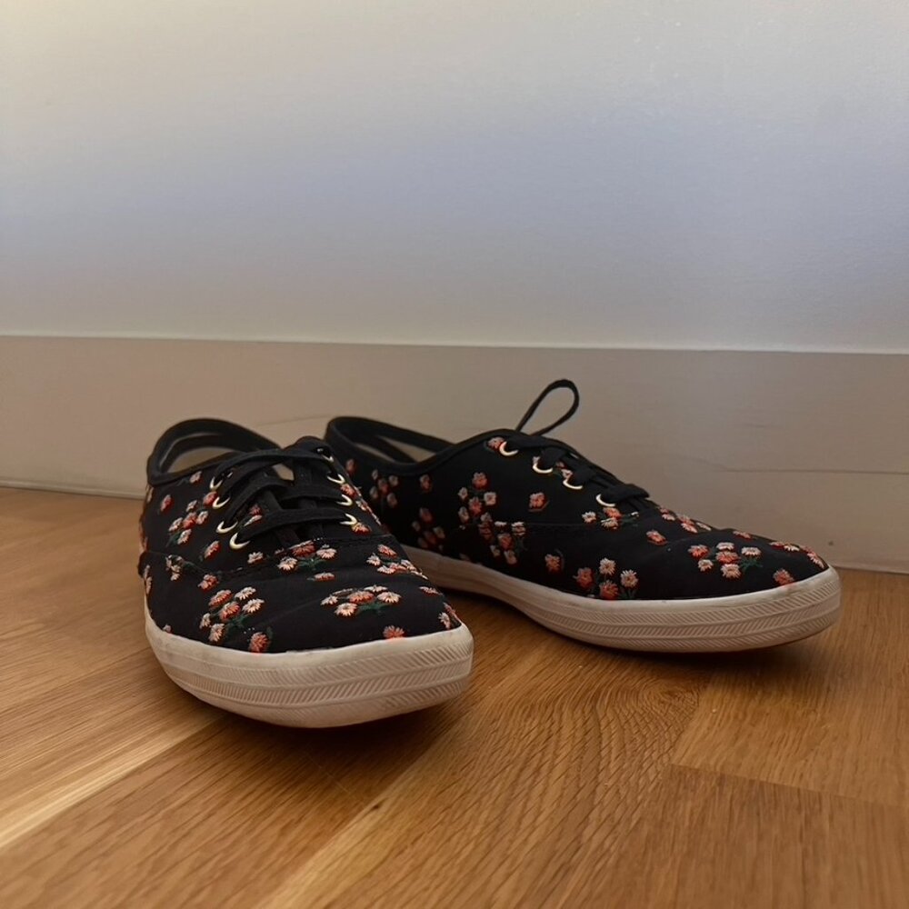 Keds Rifle Paper Champion Shoes Navy Blue and Floral